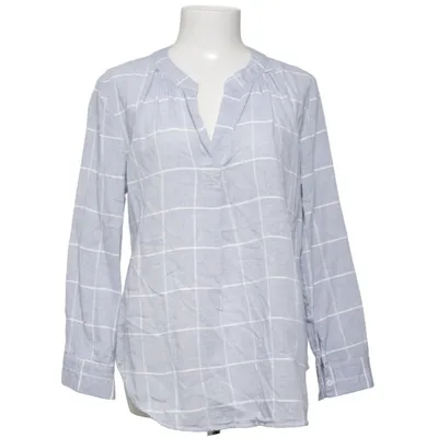 Blouse (Bleu, Blanc) de Yidarton Coton, Polyester