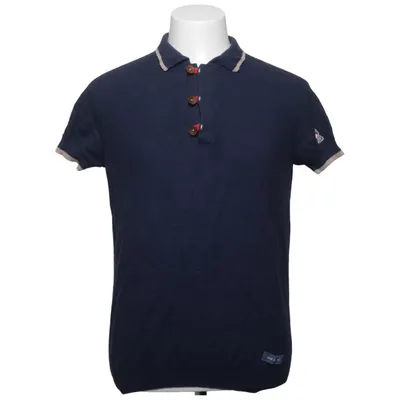 Polo shirt (Blue) from Post Fire Dew Cashmere, Cotton