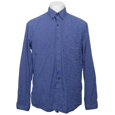 Shirt (Blue, White) from Cool Blue Company Cotton