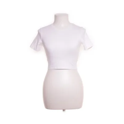 Crop top (Blanc) de Lager 157 Coton, Élasthane