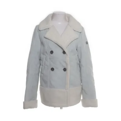 Veste en peau de mouton retournée (Bleu, Blanc) de Fritzi aus Preußen