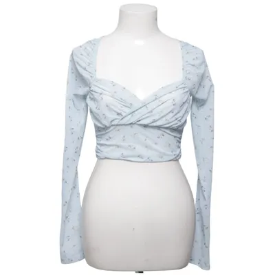 Crop top (Blå, Flerfärgad) från NA-KD Elastan, Polyester