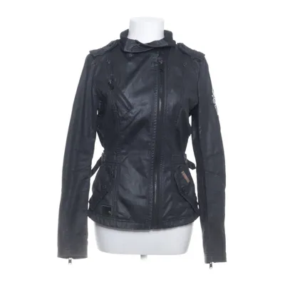 Bikerjack (Zwart) van Khujo Katoen, Elastaan, Polyester
