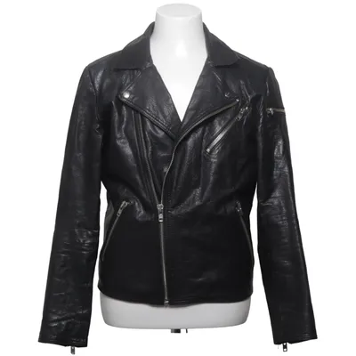 Bikerjacka (Svart) från Jack & Jones Originals Bomull, Skinn