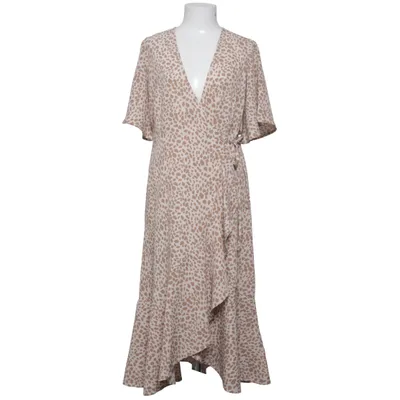 Omlottklänning (Beige, Vit) från Pernilla Wahlgren Polyester