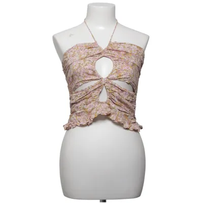 Neckholder Top (Pink, Gelb, Beige) von Magali Pascal Baumwolle, Viskose