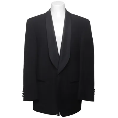 Tuxedo jacket (Black) from Don Gil Viscose, Wool