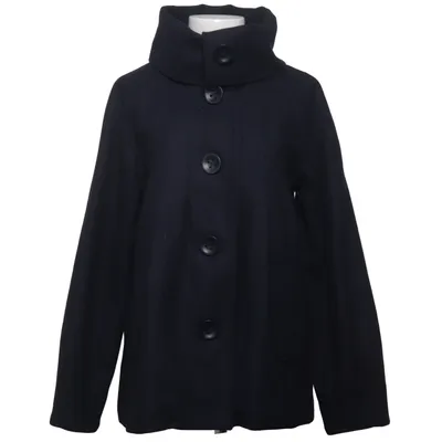 Coat (Blue) from Frk. Polyester, Viscose, Wool