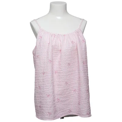 Débardeur (Rose, Blanc) de Shein Élasthane, Polyester
