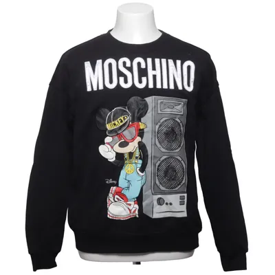 Collegetröja (Svart, Flerfärgad) från H&M x Moschino Bomull