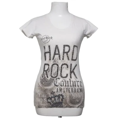 T-shirt (Vit, Flerfärgad) från Hard Rock Couture Bomull, Polyester