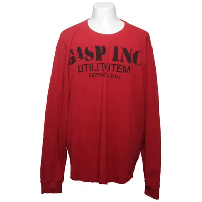 Långärmad t-shirt (Röd) från Gasp Bomull, Polyester