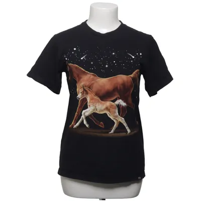 T-shirt (Zwart) van Akama T-shirt Katoen