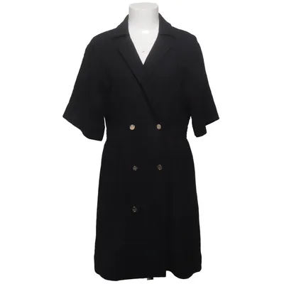 Dress (Black) from Sandro Acrylic, Cotton, Polyamide, Viscose