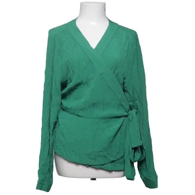 Wrap blouse (Green) from Monki Viscose