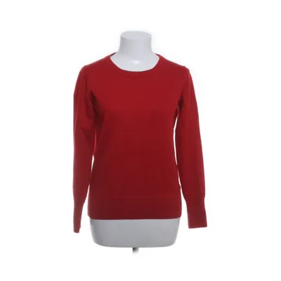 Trui (Rood) van Essentials Organisch katoen, Merinowol