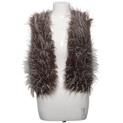 Outer vest (Brown, White, Multicolored) from Catch Me Polyester