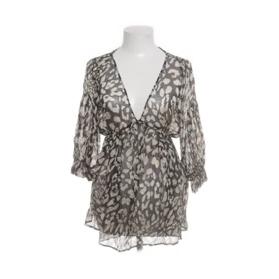 Blouse (Black, Gray) from Zara Woman Silk