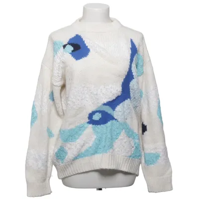 Sweater (White, Blue, Multicolored) from Pierre Cavallo Acrylic, Angora, Polyamide, Wool