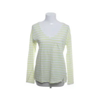 Top (White, Green) from Oui Cotton, Linen
