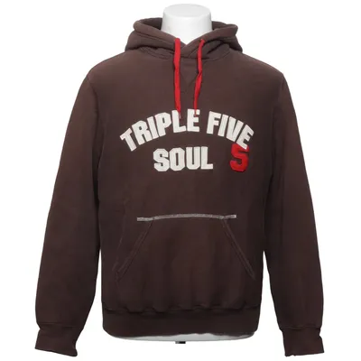 Sweat à capuche (Marron) de Triple Five Soul Coton, Polyester