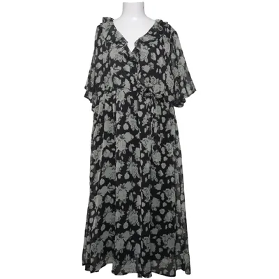 Wrap dress (Black, White) from Ellos Polyester