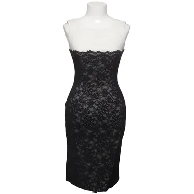 Robe de cocktail (Noir, Blanc) de Hybrid Élasthane, Polyamide, Viscose