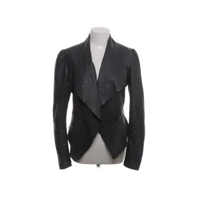 Leather blazer (Black, Gray) from Oasis Leather, Cotton, Polyester