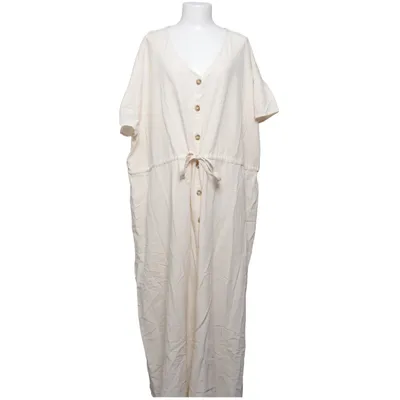 Shirt dress (Beige) from Zizzi Cotton, Linen, Viscose