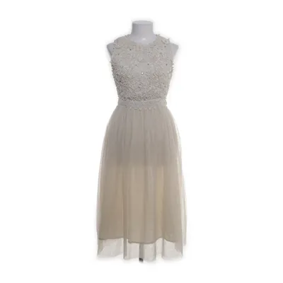 Robe de soirée (Beige) de French Connection Coton, Nylon