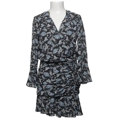Robe portefeuille (Noir, Bleu, Blanc) de Veronica Beard Polyester, Soie