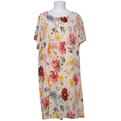 Jurk (Beige, Rood, Geel) van Zizzi Polyester, Viscose