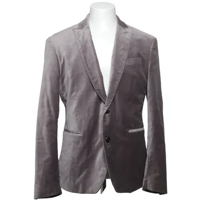 Blazer (Gris) de Zara Man Coton, Élasthane, Viscose