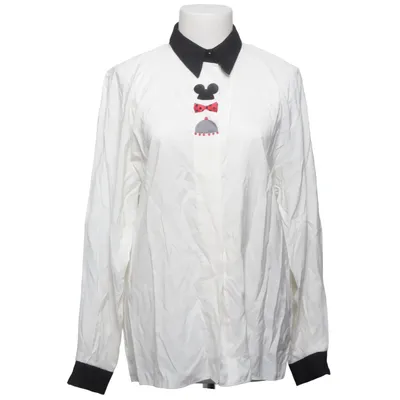 Skjorta (Vit, Svart) från Elton Polyester, Viskos