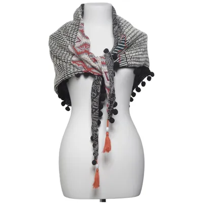 Shawl (Black, White, Multicolored) from Desigual