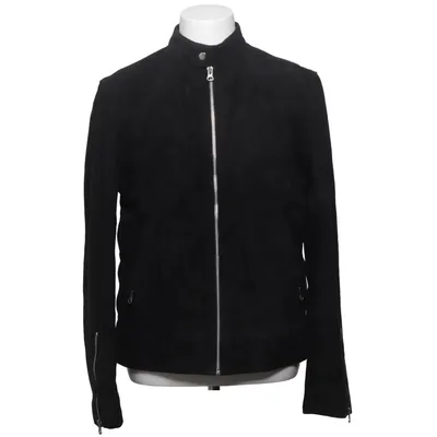 Läderjacka (Svart) från Silverblack Bomull, Skinn, Polyester