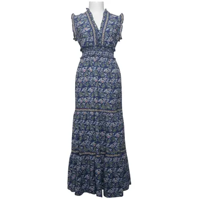 Maxi jurk (Blauw, Meerkleurig) van Max Studio Elastaan, Polyester