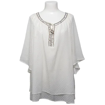 Blouse (Wit) van Created by Chic Polyester