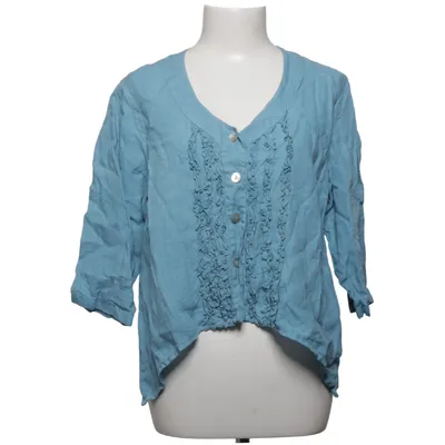 Blouse (Blauw) van Peaches Linnen