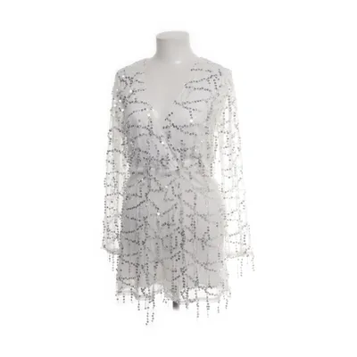 Klänning (Vit, Silverfärgad) från Boohoo Night Polyester