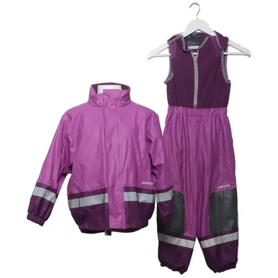 Regnställ (Lila, Grå, Vit) från Didriksons 1913 Polyester, Polyuretan