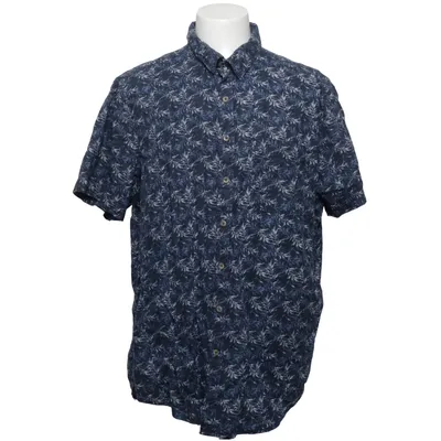 Chemise à manches courtes (Bleu, Multicolore) de Dressmann Coton, Lin