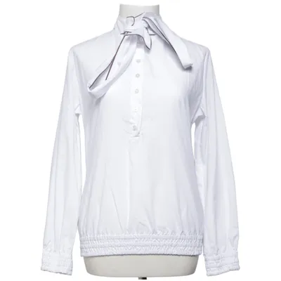 Knytblus (Vit) från Alpin Bomull, Polyester