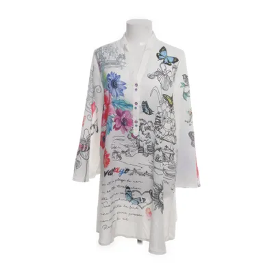 Klänning (Vit, Flerfärgad) från Happi Polyester, Bomull