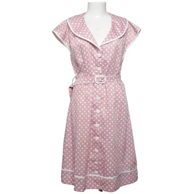 Dress (Pink, White) from Collectif Cotton, Elastane, Polyester