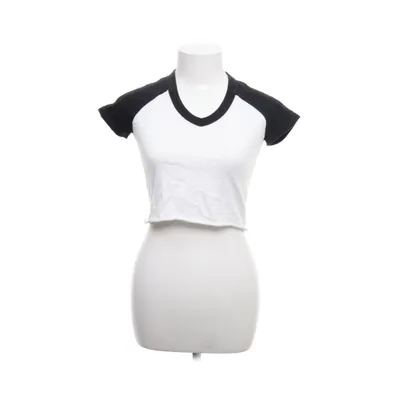 T-shirt (Zwart, Wit) van Brandy Melville Katoen, Elastaan
