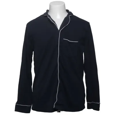 Pajama shirt (Blue, White) from Man Cotton, Recycled polyester