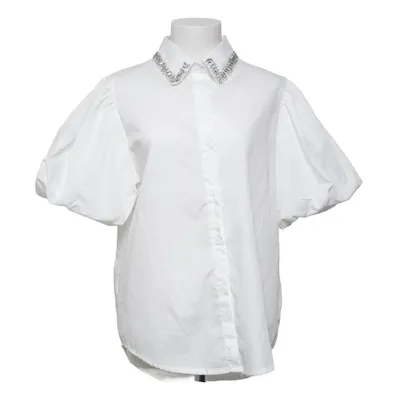 Kortärmad skjorta (Vit) från Monique Bomull, Polyester