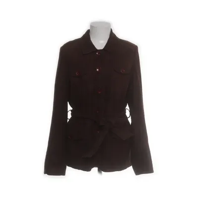 Leren blazer (Bruin) van Claudia Sträter Leer, Polyester