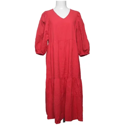 Jurk (Rood) van Happy Holly Katoen